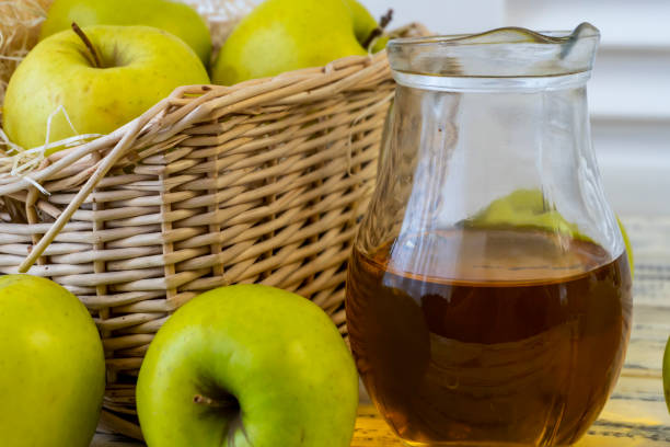 Apple cider vinegar and water solution