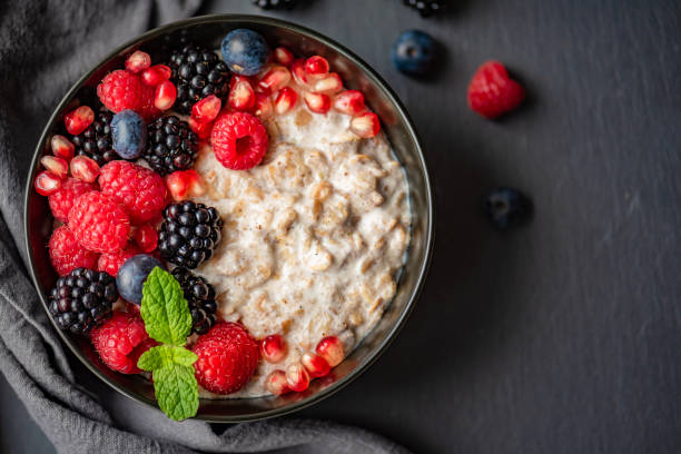 Pomegranate Seeds and Milk