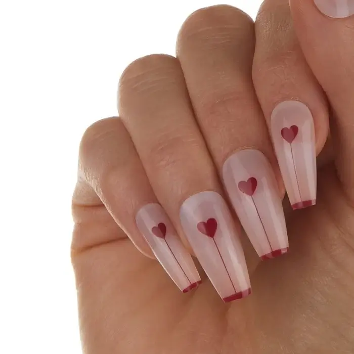 cupids arrow nails