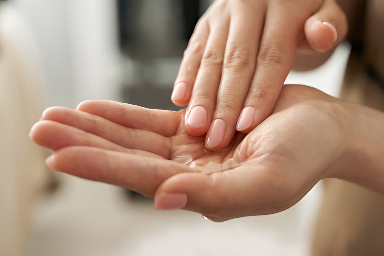 oil massage the skin