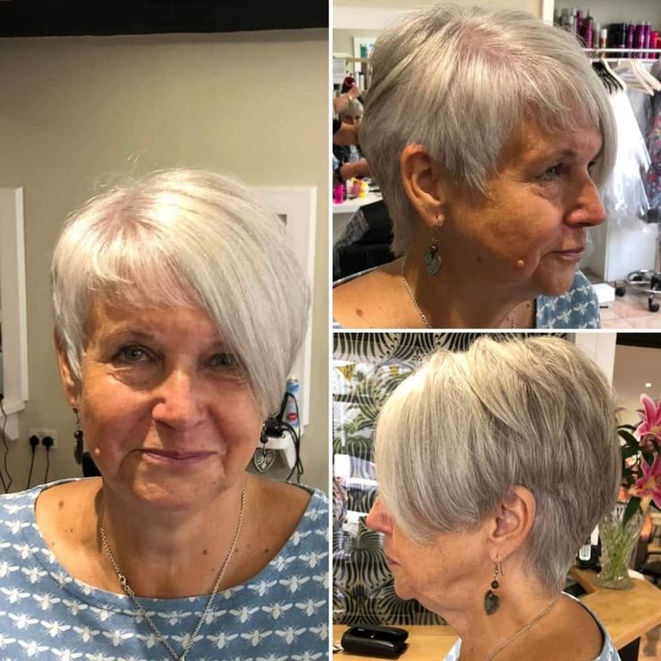 Collage of Real Over‑50 Pixie Cuts
