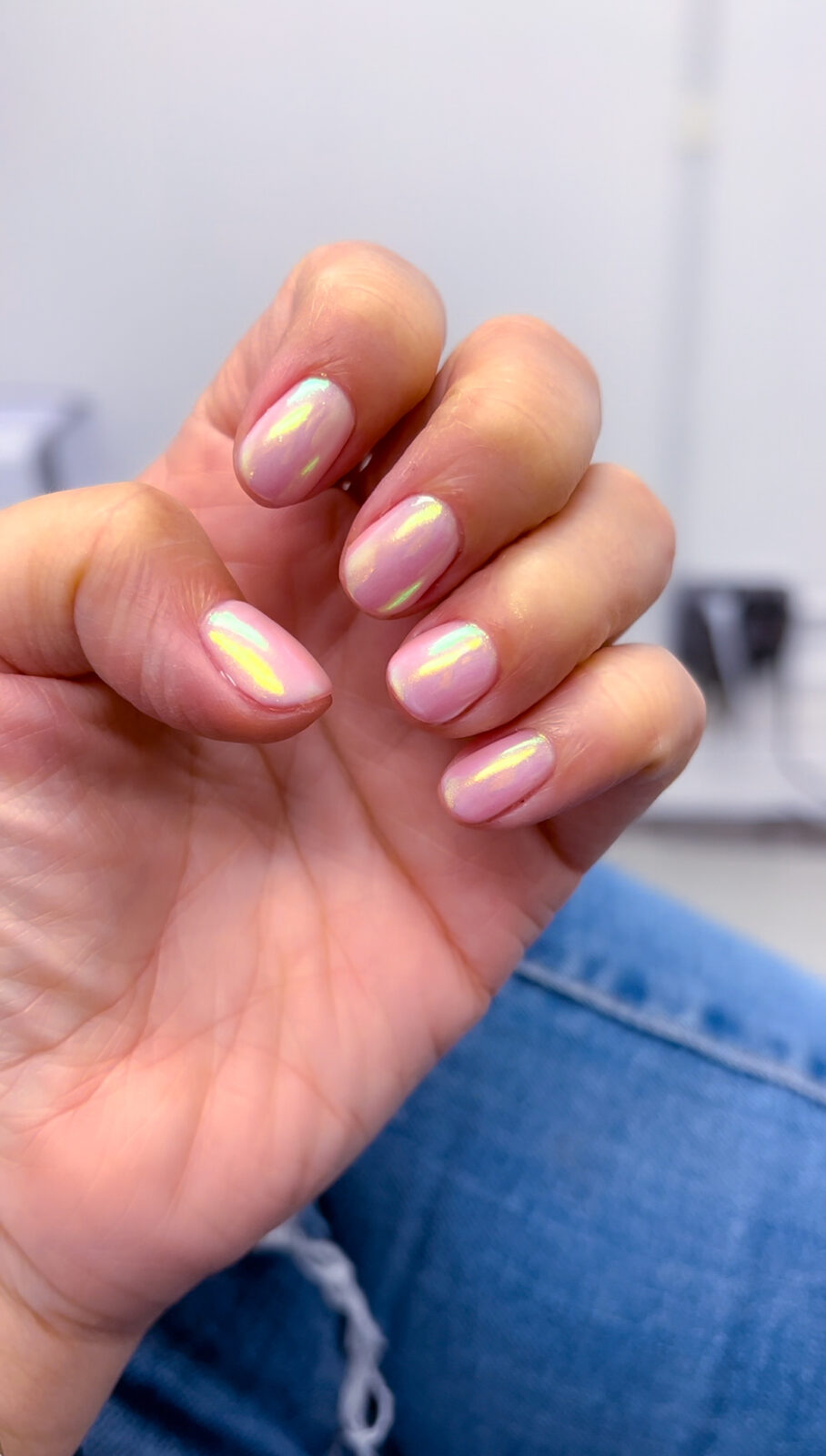 Chrome Short Nails