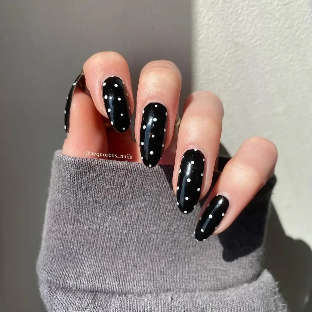 Classic Black and White Polka Dots