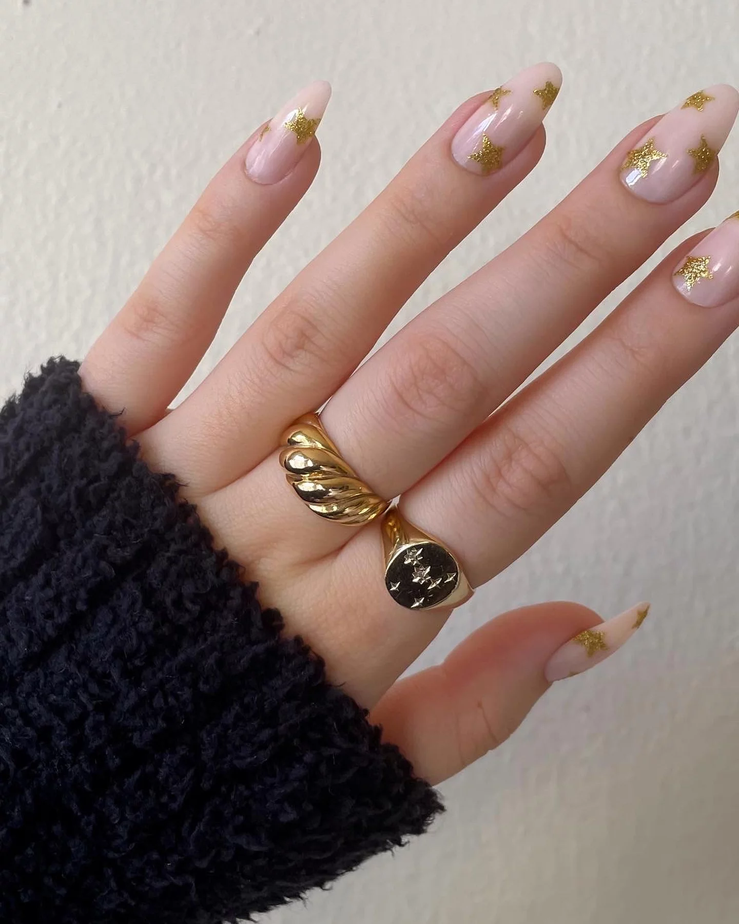 Gold Star Reward Nails