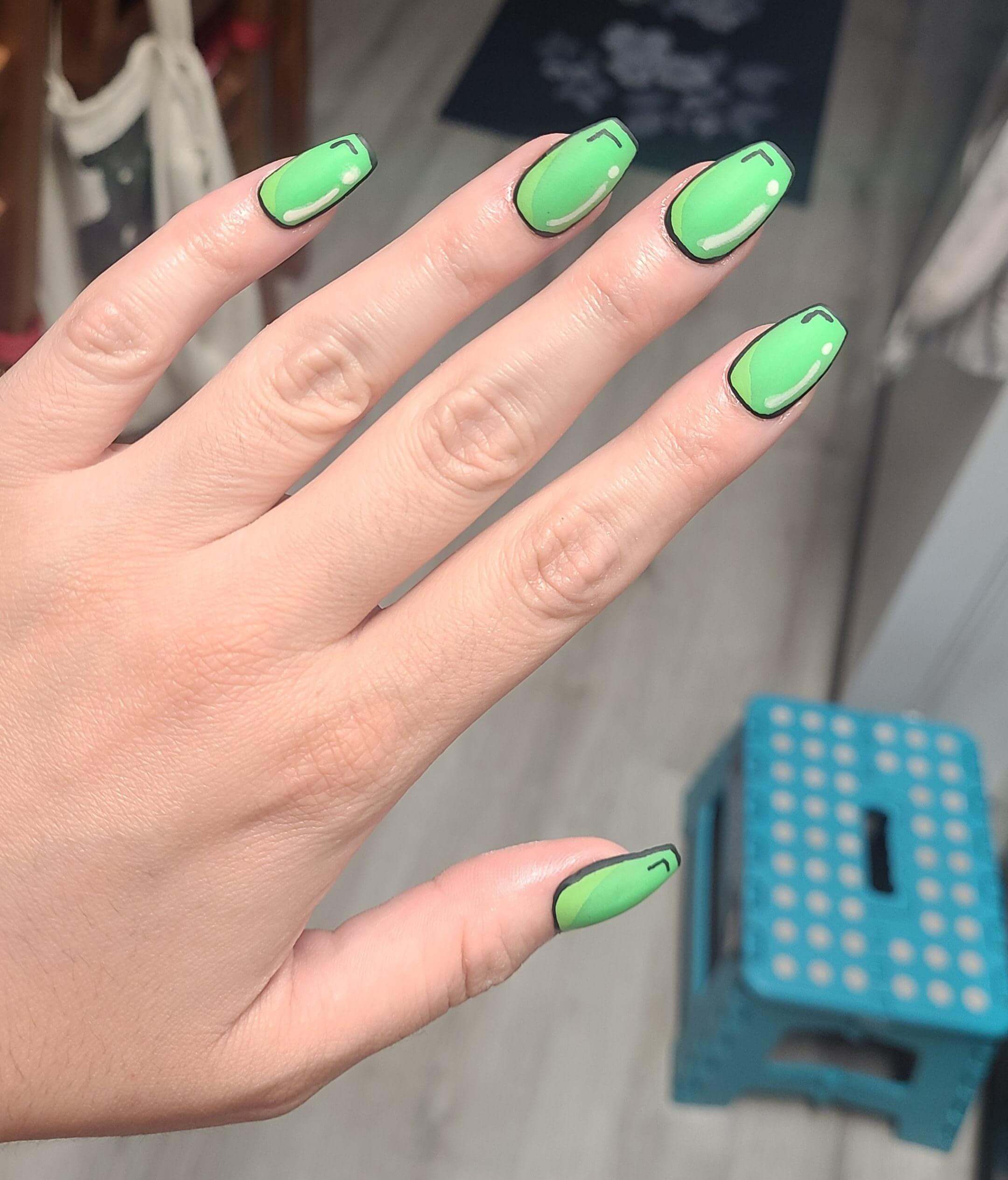 Neon Pop Accents nails