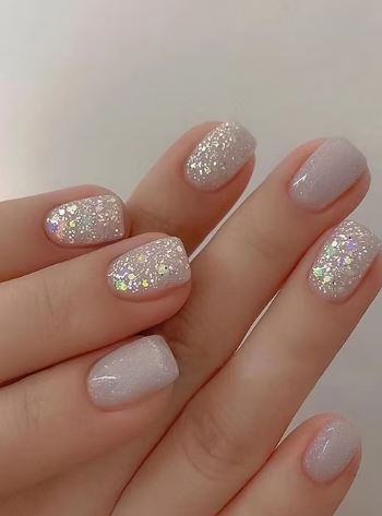 glitter nails