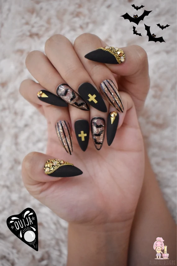 Black and gold glam