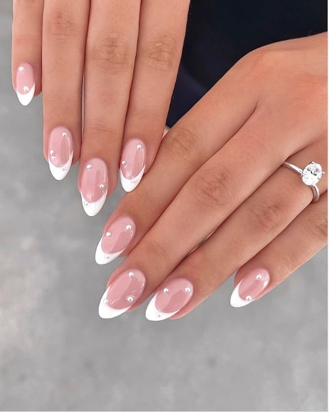 Classic White French Tips