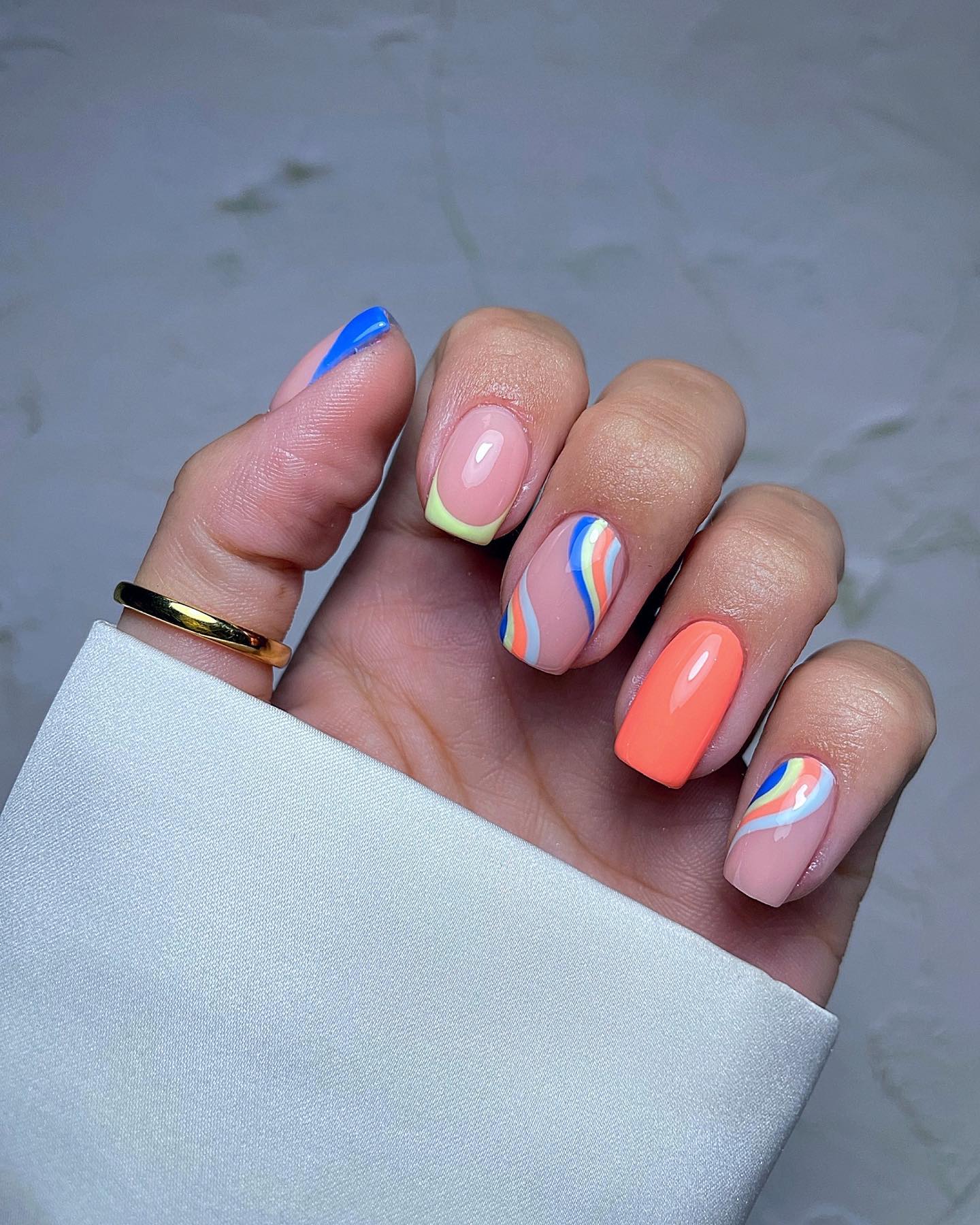 Coral with Geometric Designs