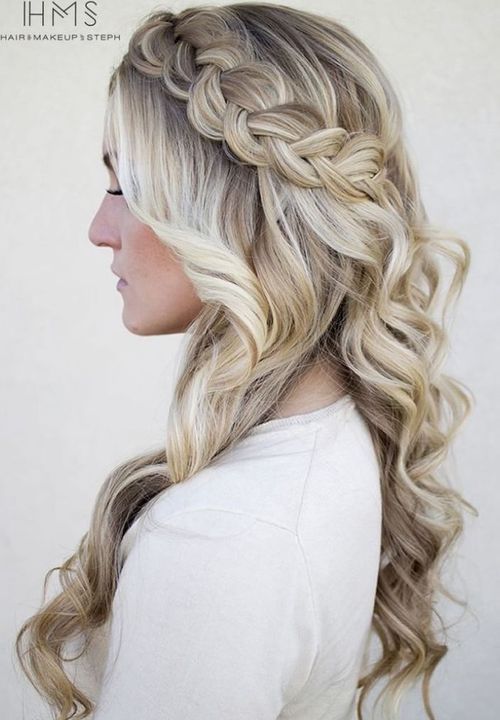Crown Braid with Curls