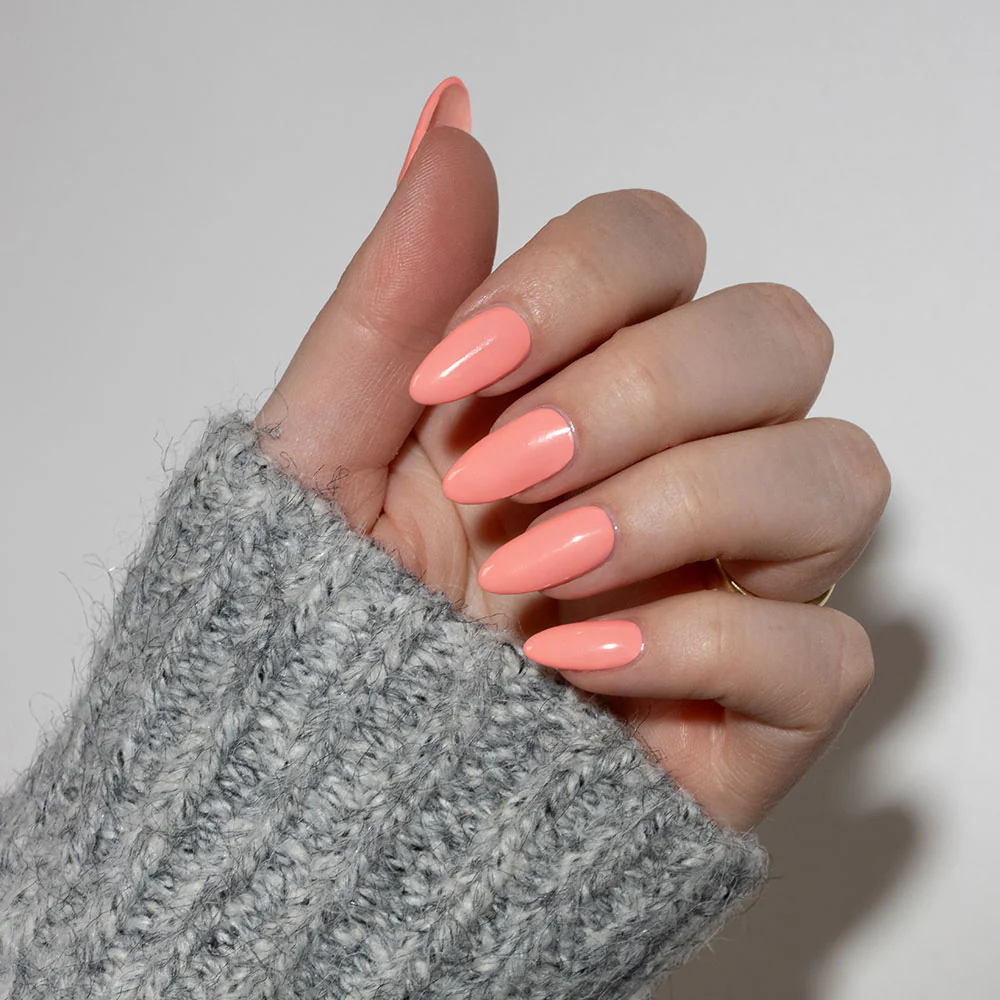 Matte Coral Nails