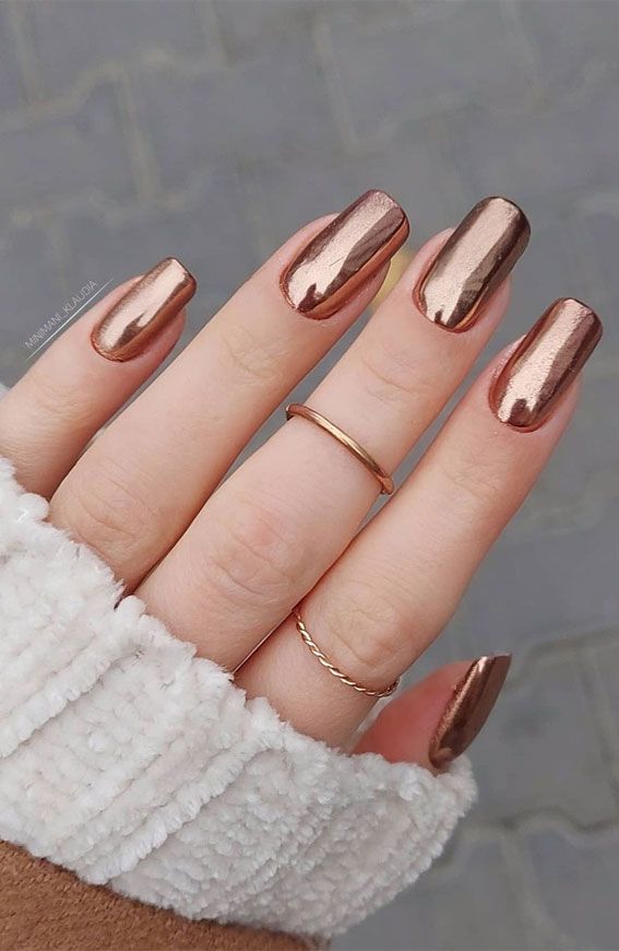 Metallic Copper Nails