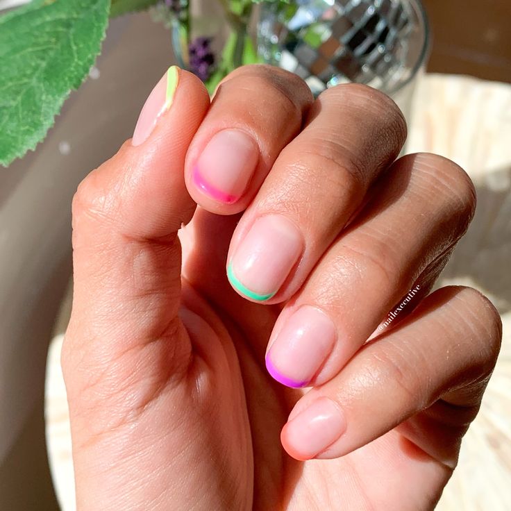 Neon French Tips