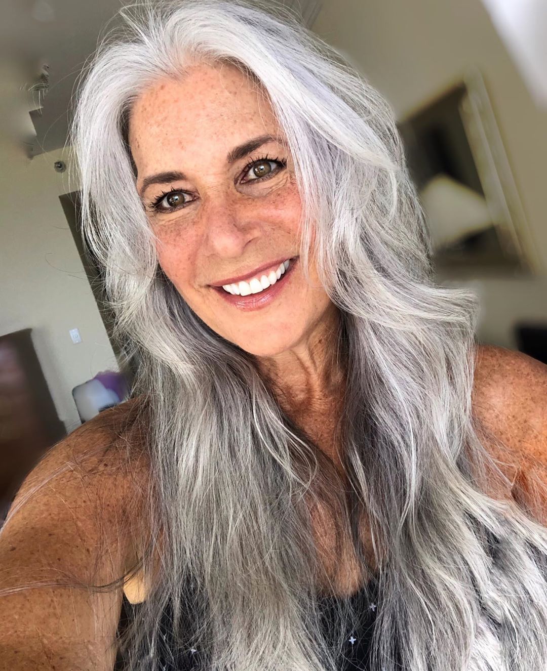 Silver-Blonde Long Hair