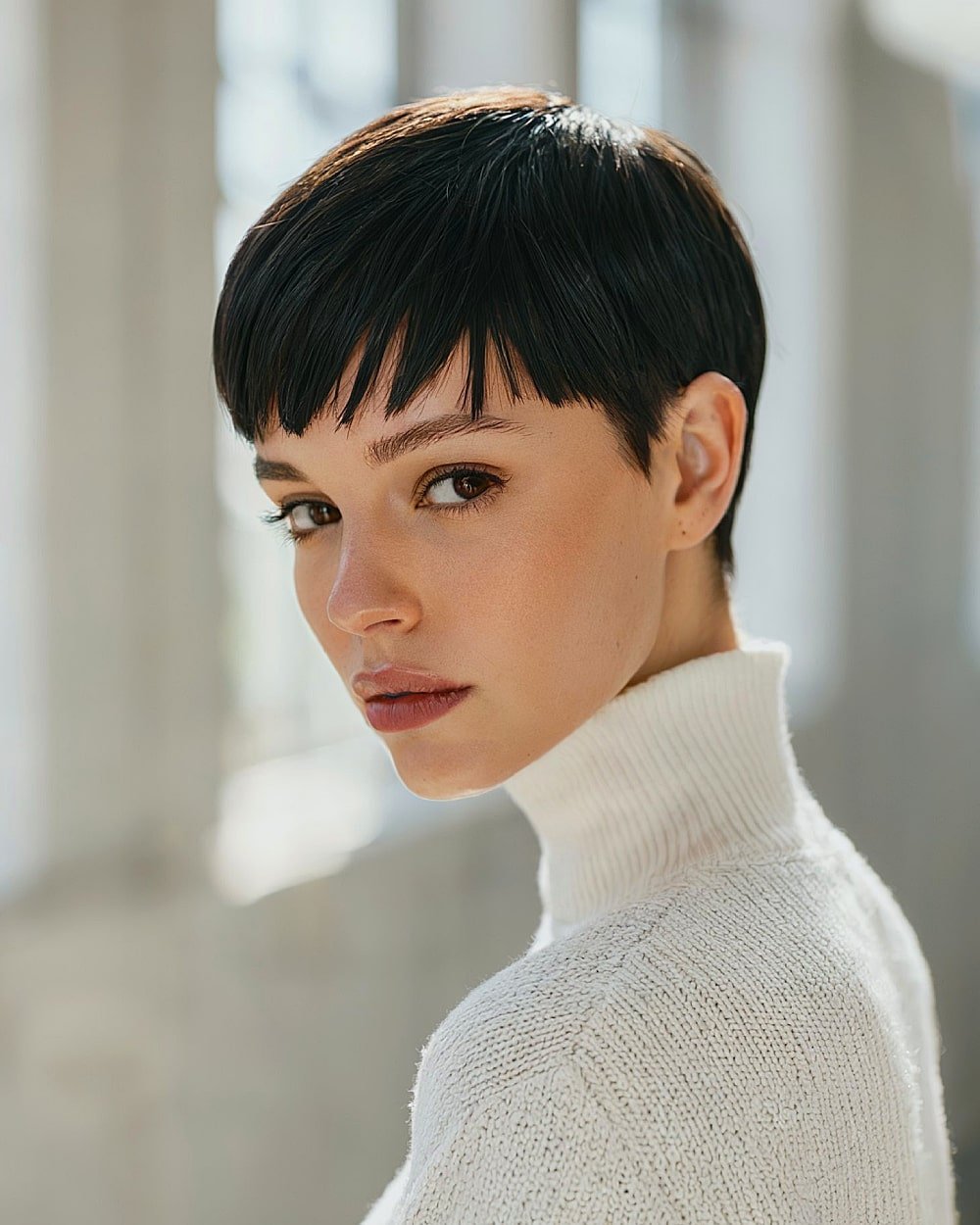 Sleek Straight Pixie