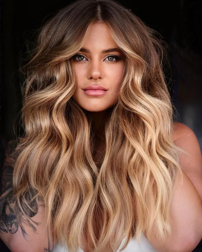 Smooth Balayage with Hints of Buttery Caramel