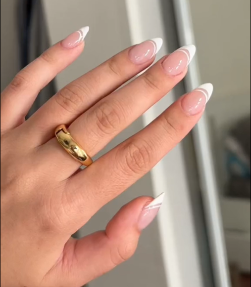 double french tips