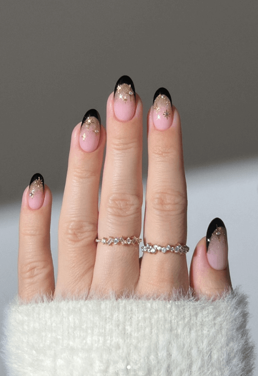 Black with Subtle Glitter
