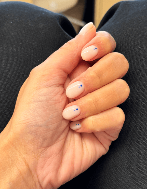 Dotted Accent Nail