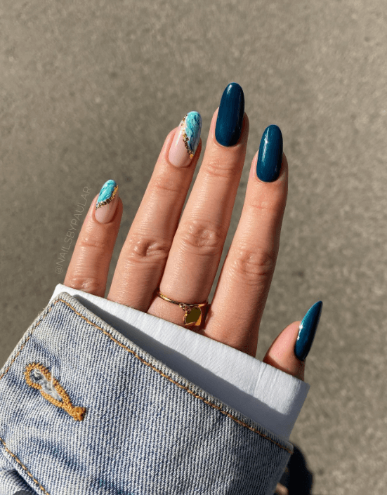 Marble Effect nails