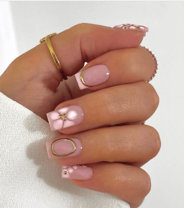 Sheer Layering nails