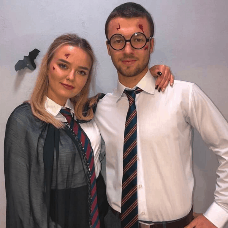 Students of Hoowartz couple halloween costume