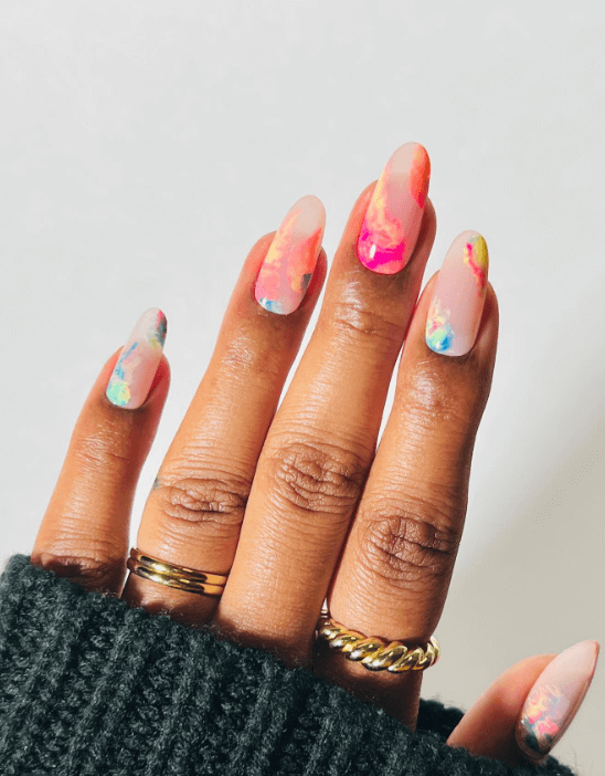 marble nails