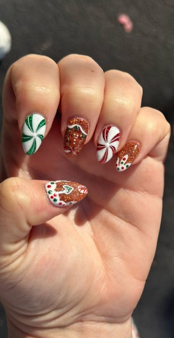 Gingerbread Man Nails