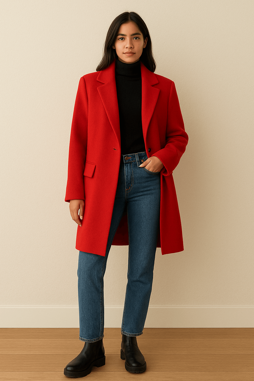 Colorful Coat Statement