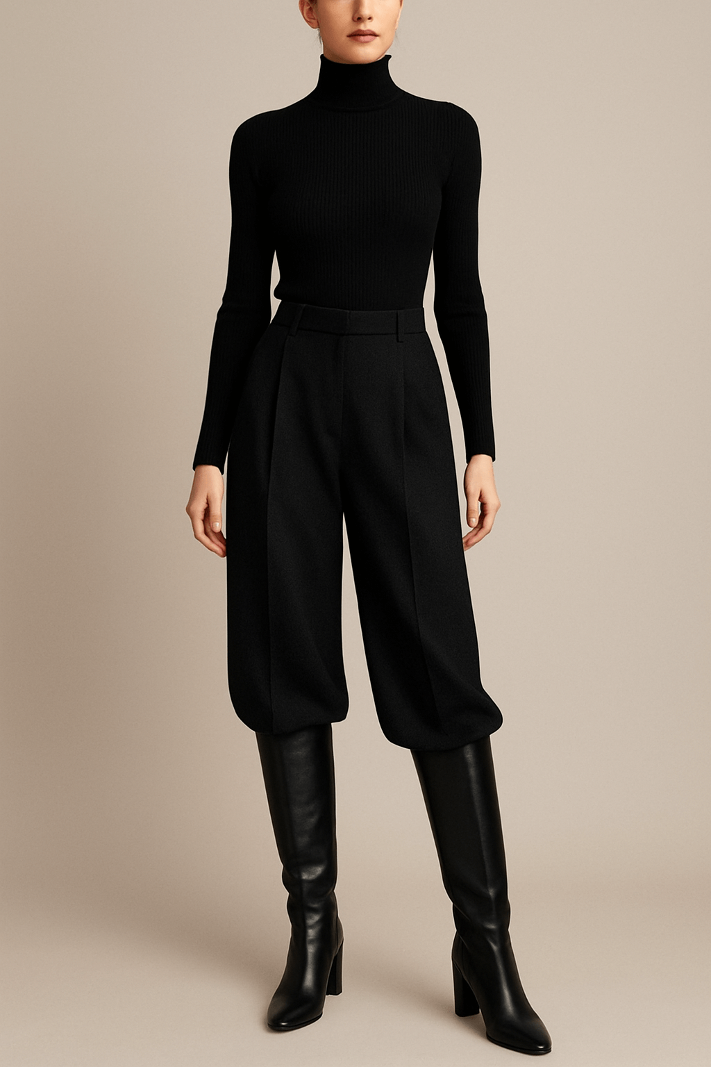 Wide-Leg Pants & Boots