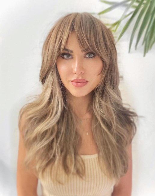 Brigitte Bardot-Inspired Curtain Bangs