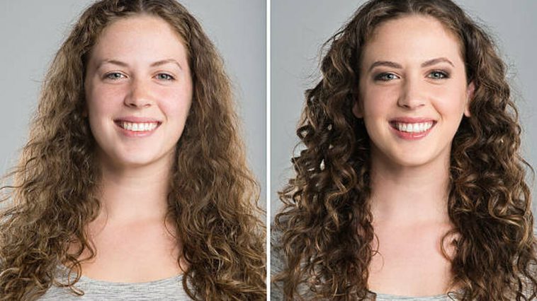 curly hair before-after