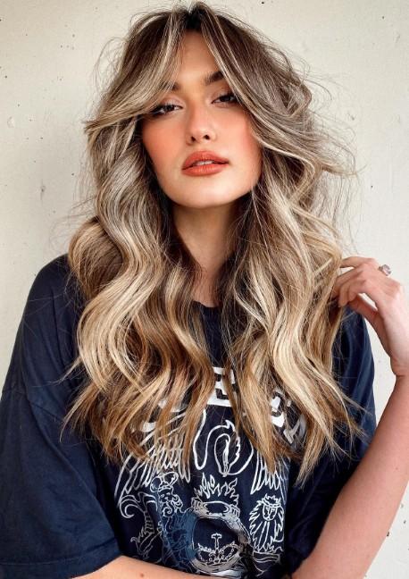 the 70s curtain bangs