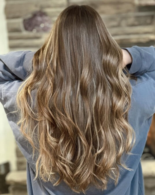 Natural Sun-Kissed Brunette Balayage
