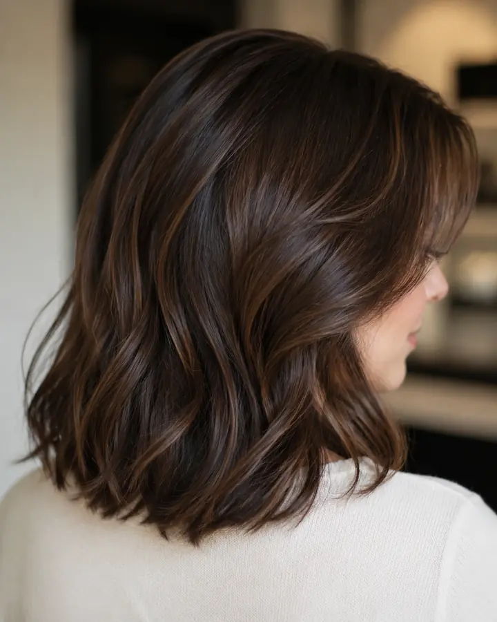 Chocolate brown hair color
