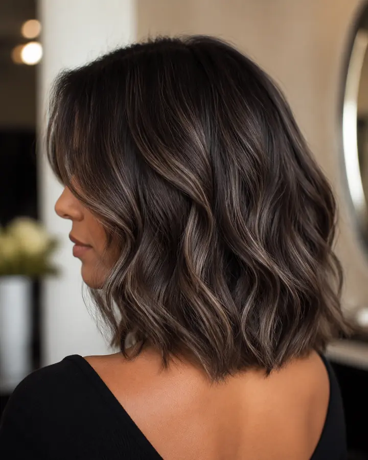 Mushroom brown brunette hair