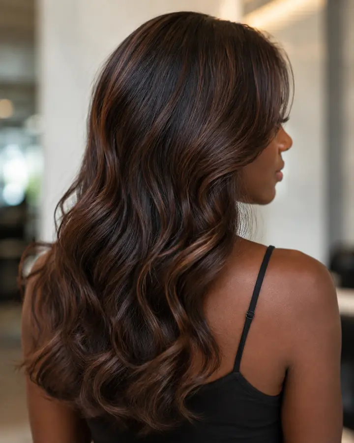 Chestnut brown hair color