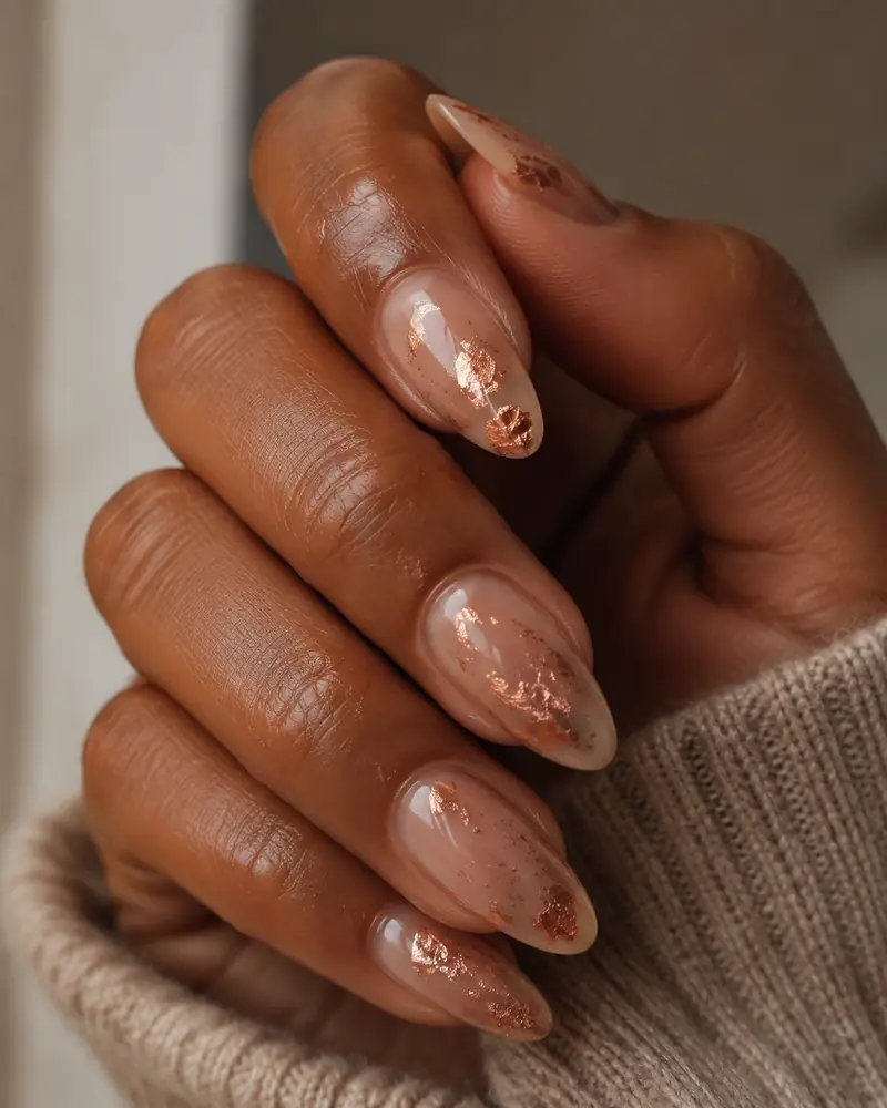 Copper foil fall nails
