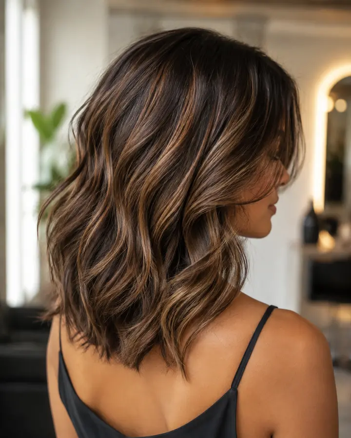 Hazelnut brown brunette hair